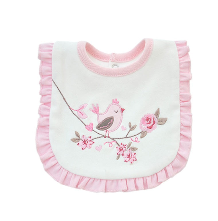 ベビー用品★赤ちゃん用品★タオルマフラー★よだれかけ★食事用ビブセット★涎掛け★2色