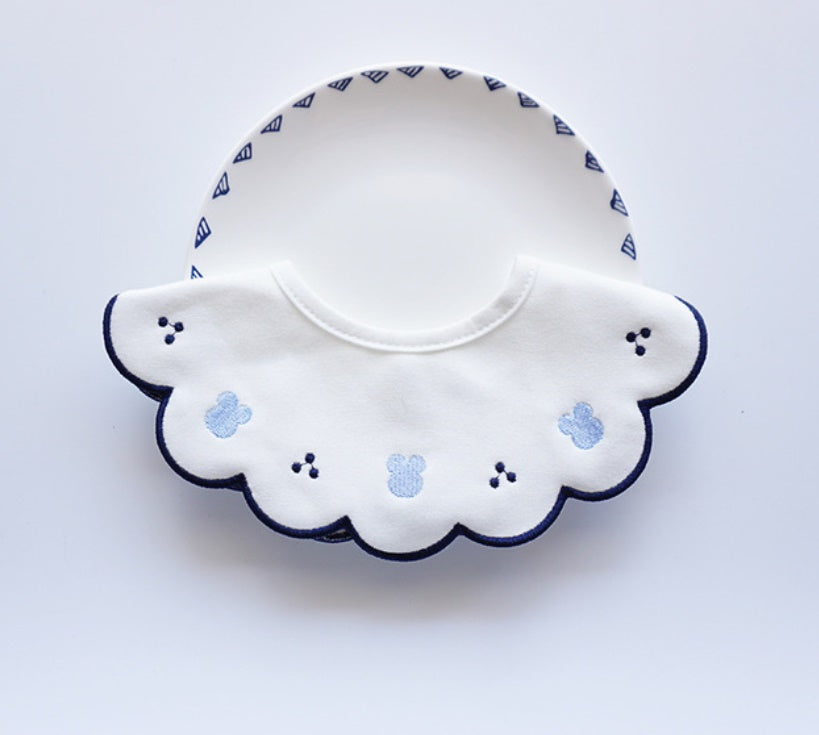 ベビー用品★赤ちゃん用品★タオルマフラー★よだれかけ★食事用ビブセット★涎掛け★4色