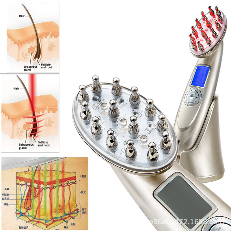 電動頭皮ブラシ 育毛 RF温熱 EMS 赤外線LED搭載 光エステ 薄毛対策 脱毛防止